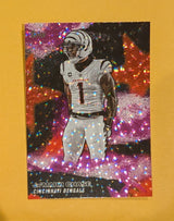 2026 Topps Football Ja'Marr Chase NFL Stars #NFLS-6 Pink Crackle Foil
