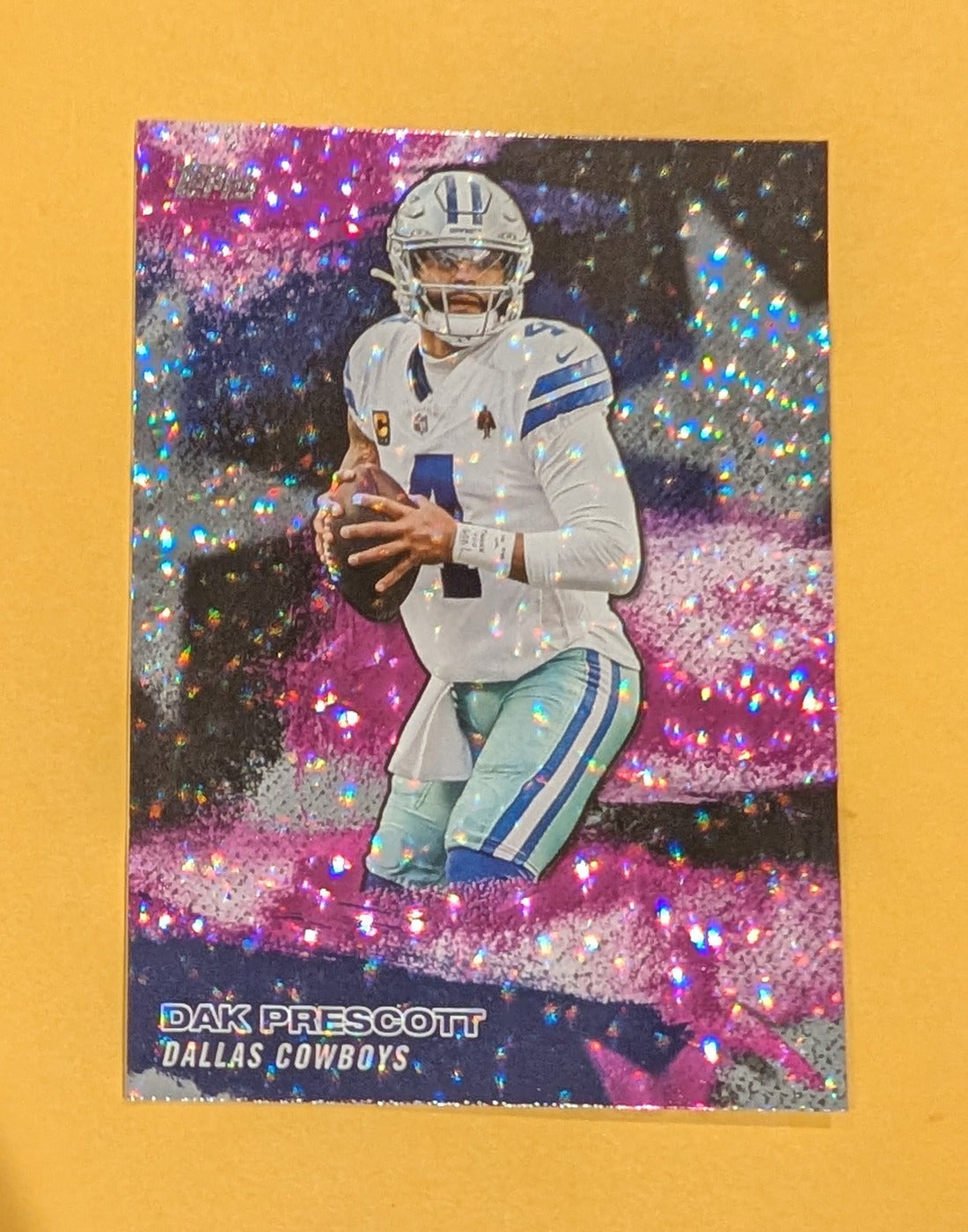2026 Topps Football Dak Prescott NFL Stars #NFLS-7 Pink Crackle Foil