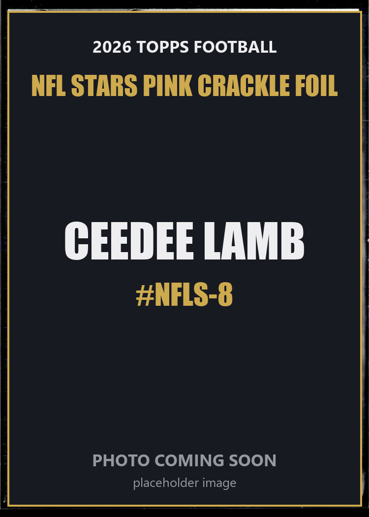 CeeDee Lamb NFLS-8 2026 Topps Football NFL Stars Pink Crackle Foil