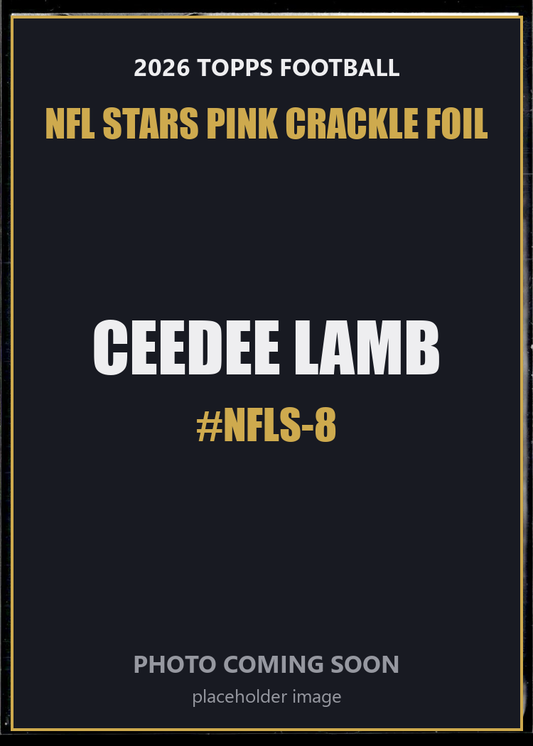 CeeDee Lamb NFLS-8 2026 Topps Football NFL Stars Pink Crackle Foil