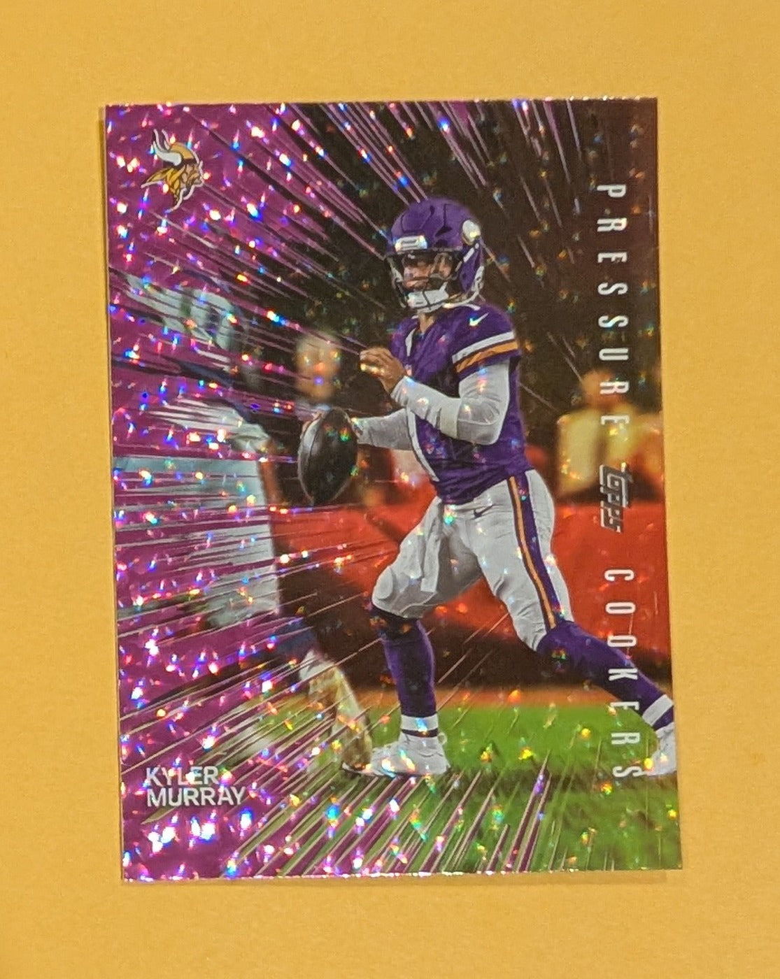 2026 Topps Football Kyler Murray Pressure Cookers #PC-12 Pink Crackle Foil