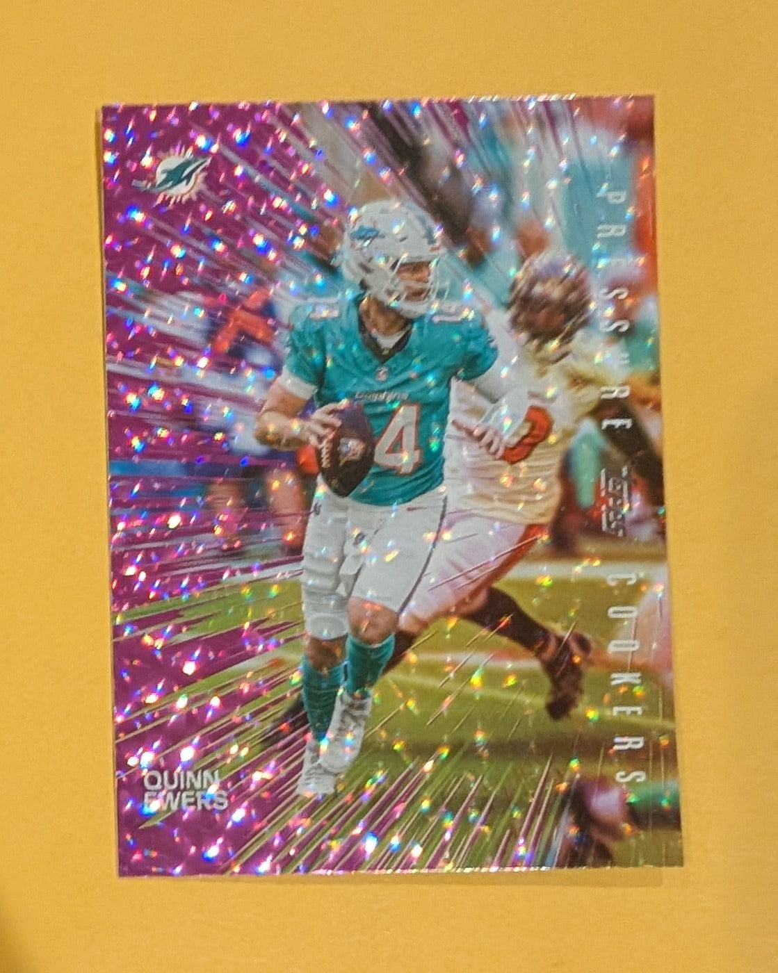 2026 Topps Football Quinn Ewers Pressure Cookers #PC-14 Pink Crackle Foil