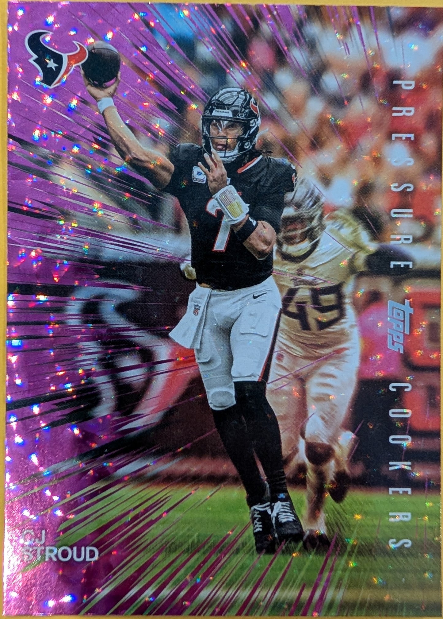 CJ Stroud PC-18 2026 Topps Football Pressure Cookers Pink Crackle Foil