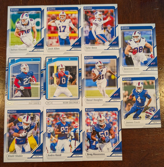 2024 Donruss Buffalo Bills NFL Team Set Josh Allen