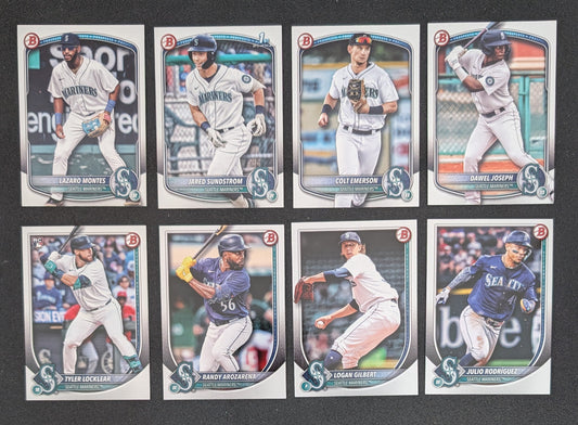 2025 BOWMAN Paper Prospects Team Set BP Seattle Mariners Julio Rodríguez Jared Sundstrom