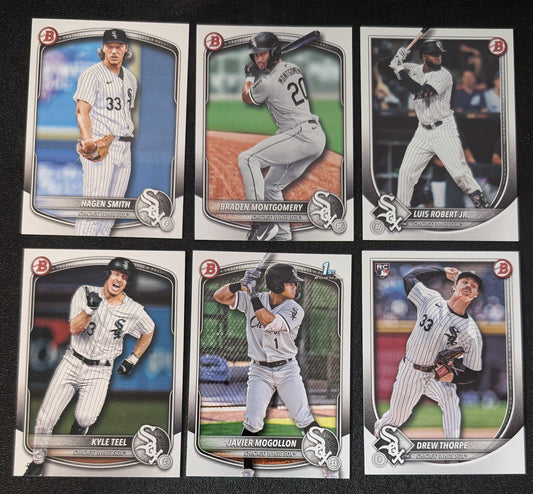 2025 BOWMAN Paper Prospects Team Set BP Chicago White Sox Kyle Teel Montgomery