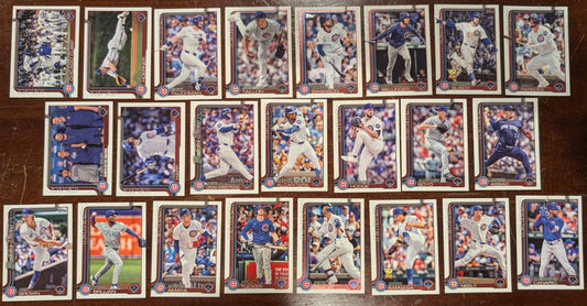 2025 Topps Series 1 + Series 2 Baseball Team Set 23 Cards Chicago Cubs PCA Pete Crow-Armstrong Tucker