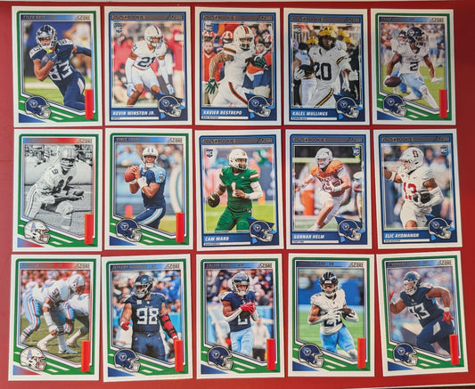 2025 SCORE NFL Tennessee Titans Team Set  #13 Cam Ward RC