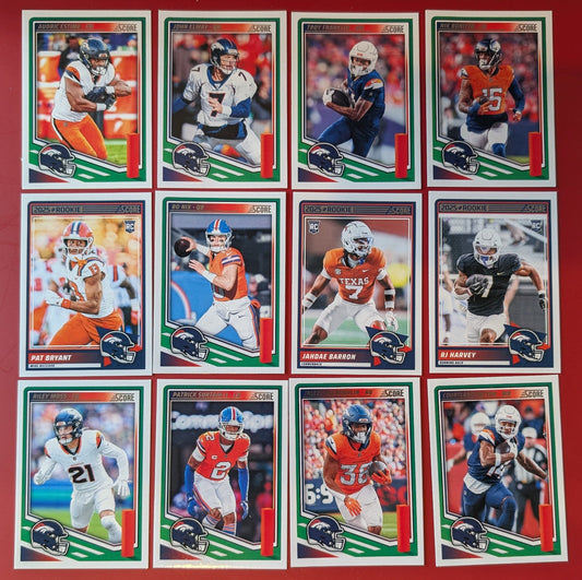 2025 SCORE NFL Denver Broncos Team Set Bo Nix  John Elway