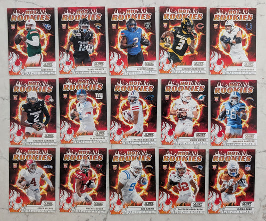 2025 SCORE Hot Rookies Insert Set Travis hunter Jaxson Dart Cam Smith Shedeur Jeanty