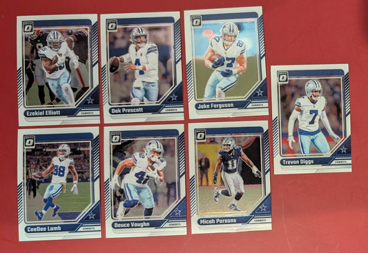 2024 Donruss Optic Dallas Cowboys NFL Veteran Team CeeDee Lamb Dak Prescott