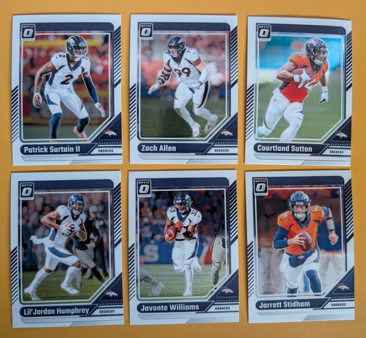 2024 Donruss Optic NFL Team Pack Denver Broncos Courtland Sutton