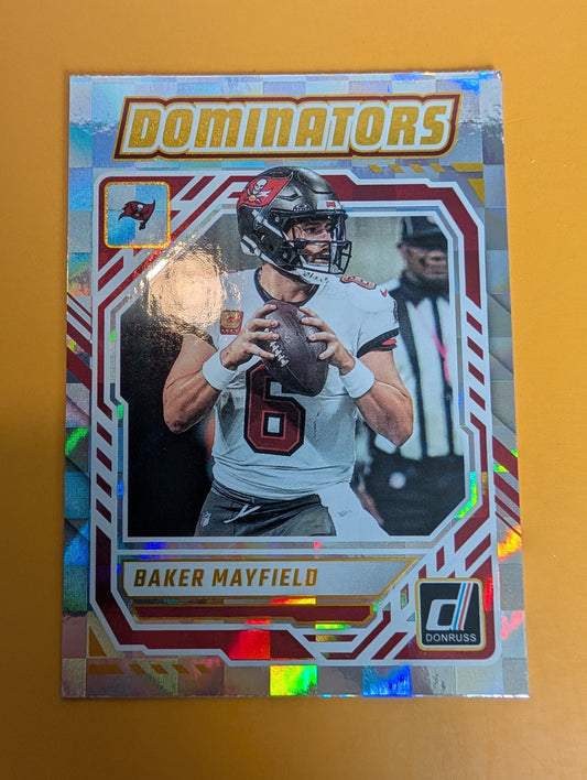 2025 DONRUSS Dominators Foil Baker Mayfield Tampa Bay Buccaneers