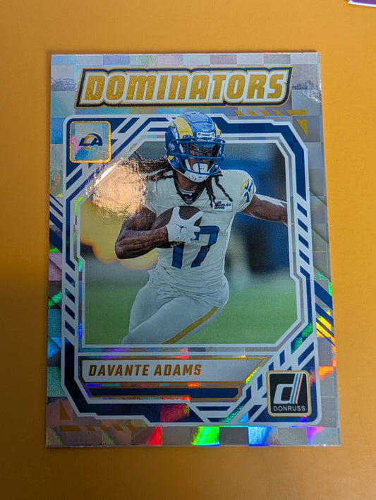2025 DONRUSS Dominators Foil DeVante Adams Los Angeles Rams