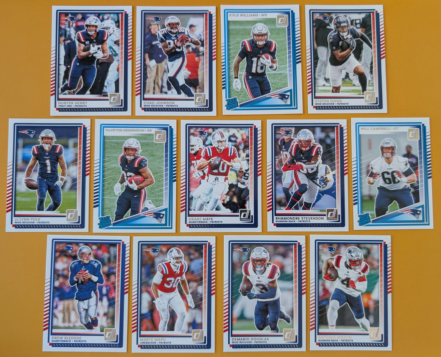 2025 Donruss NFL Team Set New England Patriots - Drake Maye