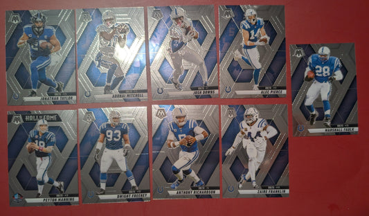 2025 Mosaic NFL Veteran Team Pack Set Indianapolis Colts Jonathan Taylor Manning
