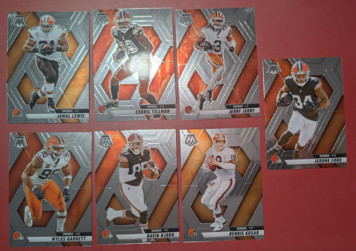 2025 Mosaic NFL Veteran Team Pack Set Cleveland Browns Jerry Jeudy Myles Garrett Njoku
