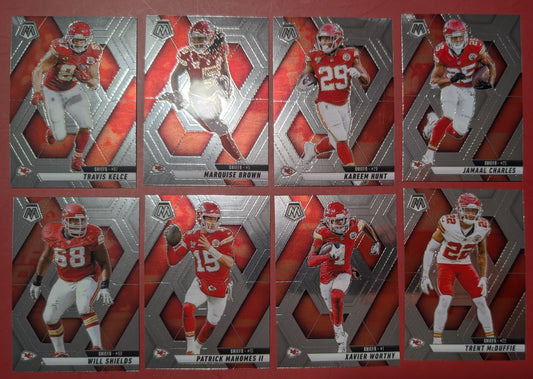 2025 Mosaic NFL Veteran Team Pack Set Kansas City Chiefs Patrick Mahomes Kelce