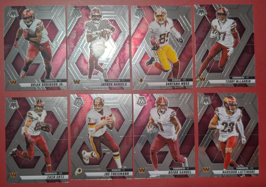 2025 Mosaic NFL Veteran Team Pack Set Washington Commanders Jayden Daniels