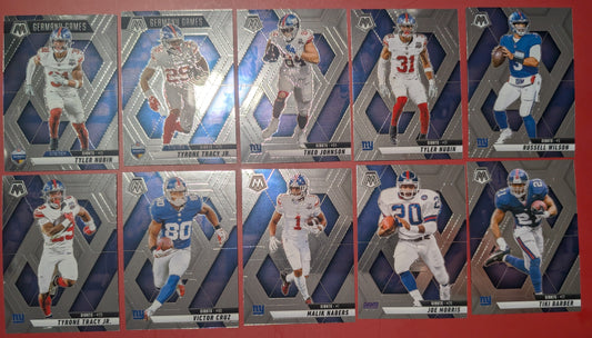 2025 Mosaic NFL Veteran Team Pack Set New York Giants Victor Cruz Nabers Tiki Barber