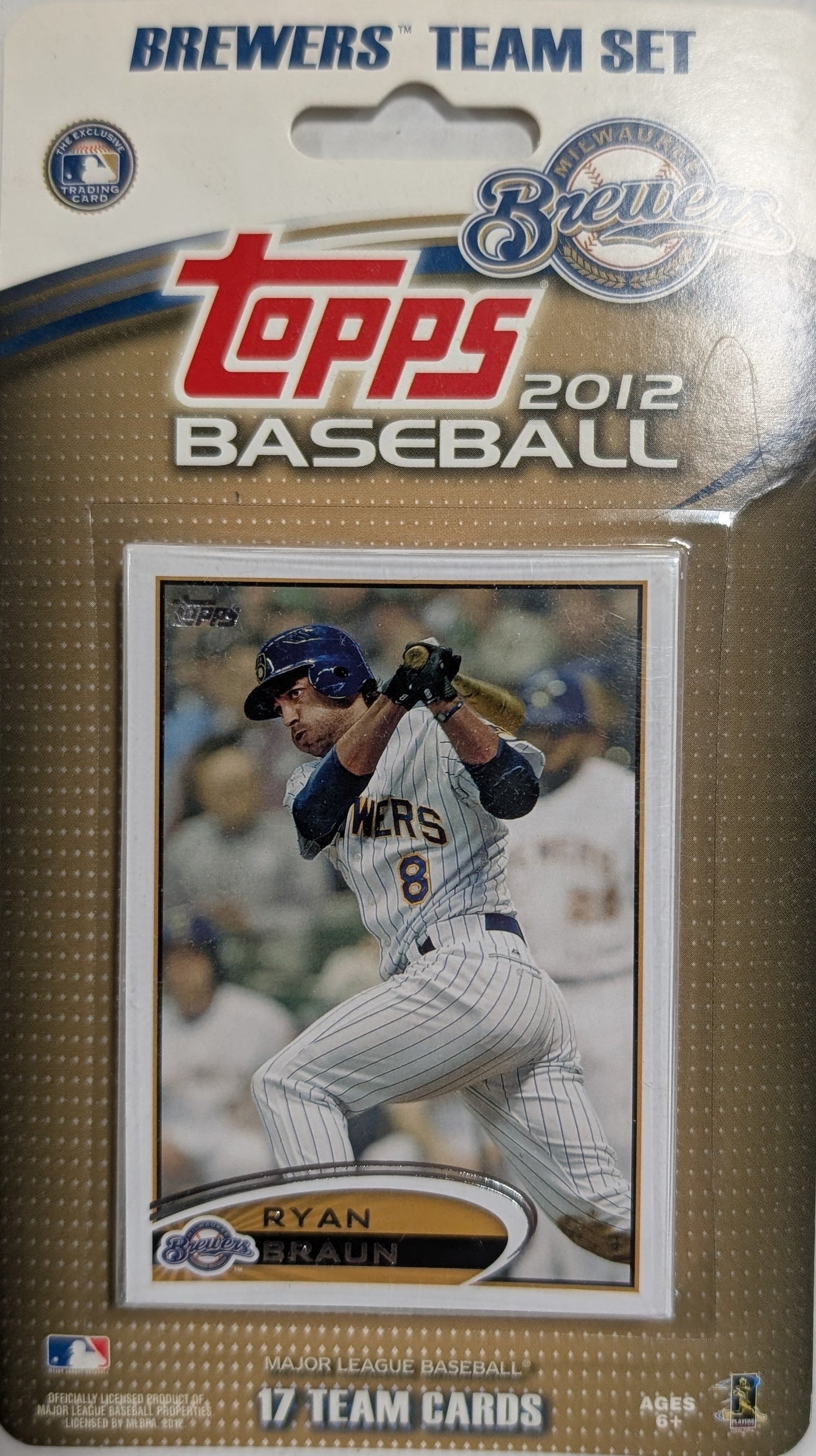 2012 Topps Milwaukee Brewers Factory Sealed Team Set Ryan Braun Rickie Weeks Miller Park