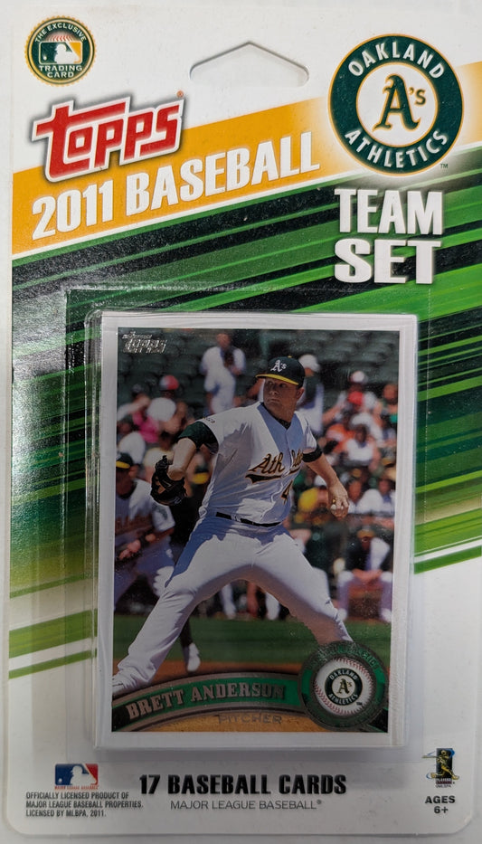 2011 Topps Oakland A's Factory Team Set Andrew Bailey Coco Crisp