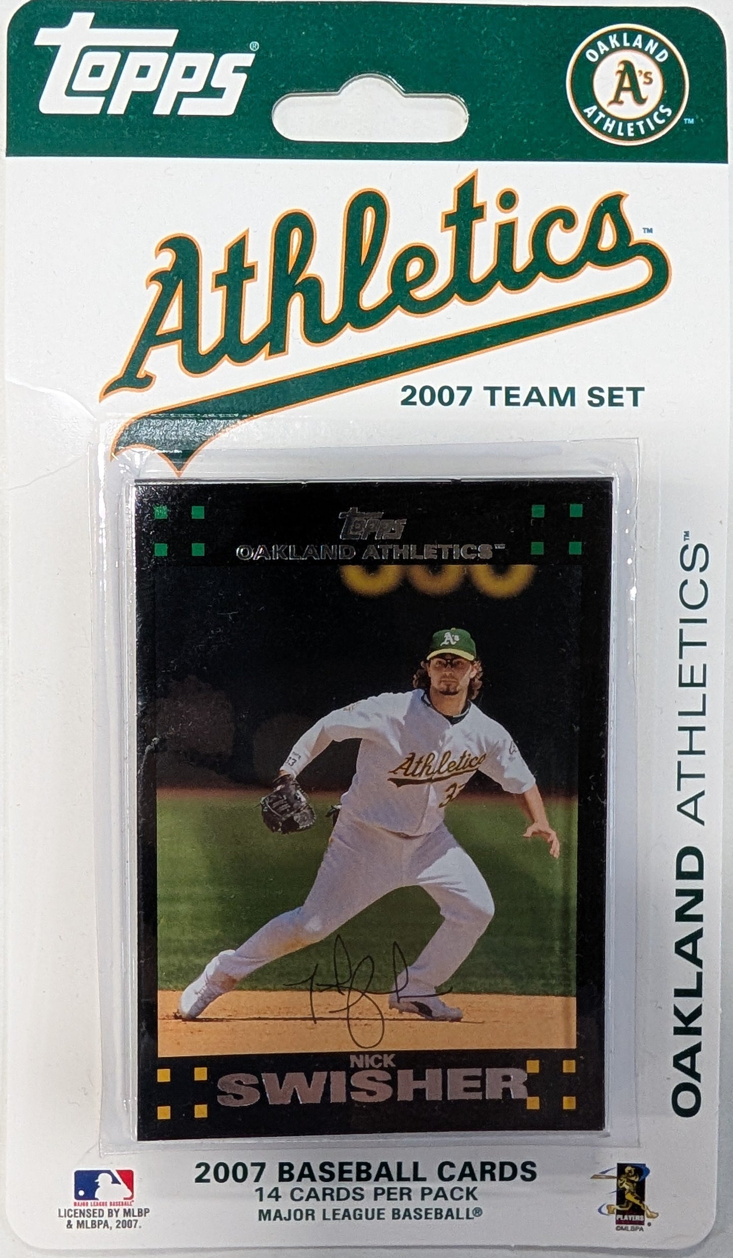 2007 Topps Oakland A's Factory Team Set Nick Swisher Mike Piazza Eric Chavez