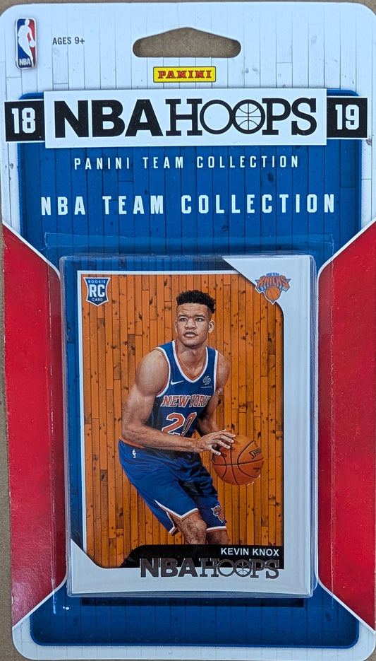 2018-19 NBA Hoops Factory Sealed NBA Team Set New York Knicks Kevin Knox RC Porzingis