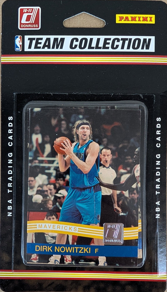 2010-11 Donruss Factory Sealed NBA Basketball Card Team Set Dallas Mavericks Dirk Nowitzki