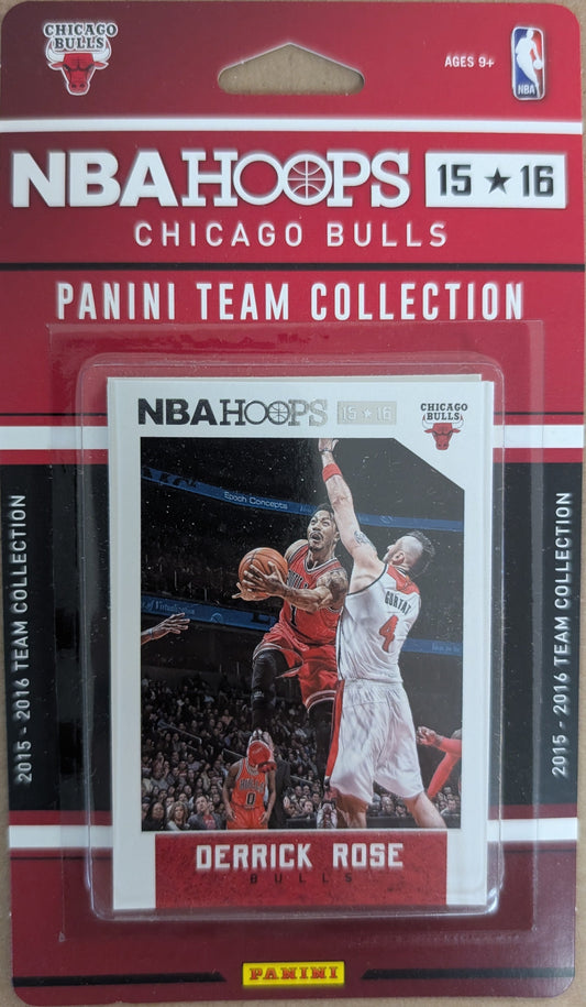 2015-16 NBA Hoops Factory Sealed Team Set Chicago Bulls Derrick Rose Jimmy Butler Joakim Noah