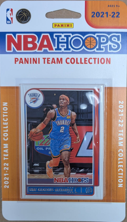 2021-22 NBA Hoops Factory Sealed Team Set OKC Thunder Shai Gilgeous-Alexander SGA