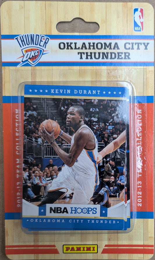 2012-13 NBA Hoops Factory Sealed Team Set OKC Thunder Kevin Durant Harden Westbrook