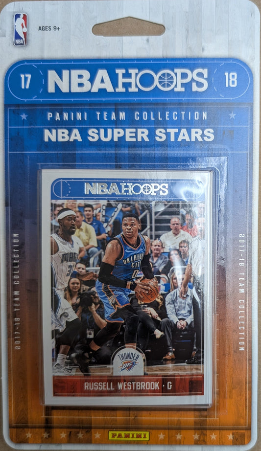 2017-18 NBA Hoops Factory Sealed Team Set OKC Thunder Russel Westbrook