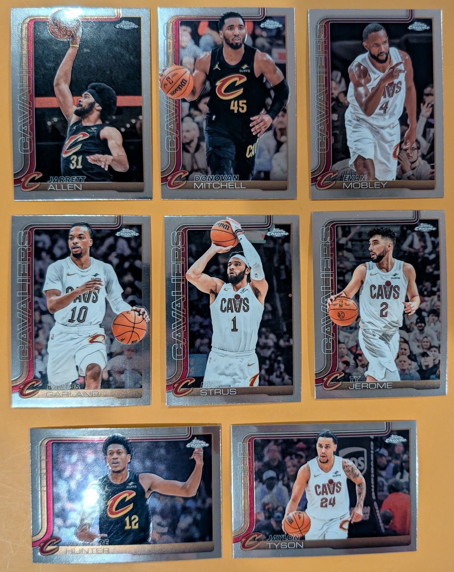2025-2026 Topps Chrome NBA Basketball Card Veteran Pack Cleveland Cavaliers Donovan Mitchell