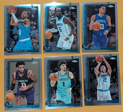 2025-2026 Topps Chrome NBA Basketball Card Veteran Pack Charlotte Hornets LaMelo Ball