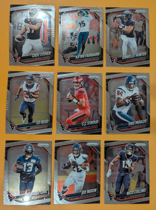 2025 Panini Prizm Team Pack Houston Texans CJ Stroud Ed Reed Nico Collins