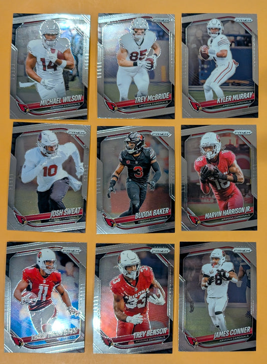 2025 Panini Prizm Team Pack Arizona Cardinals Kyler Murray Trey McBride Budda Baker