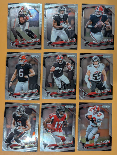 2025 Panini Prizm Team Pack Atlanta Falcons Bijan Robinson Michael Penix Kyle Pitts