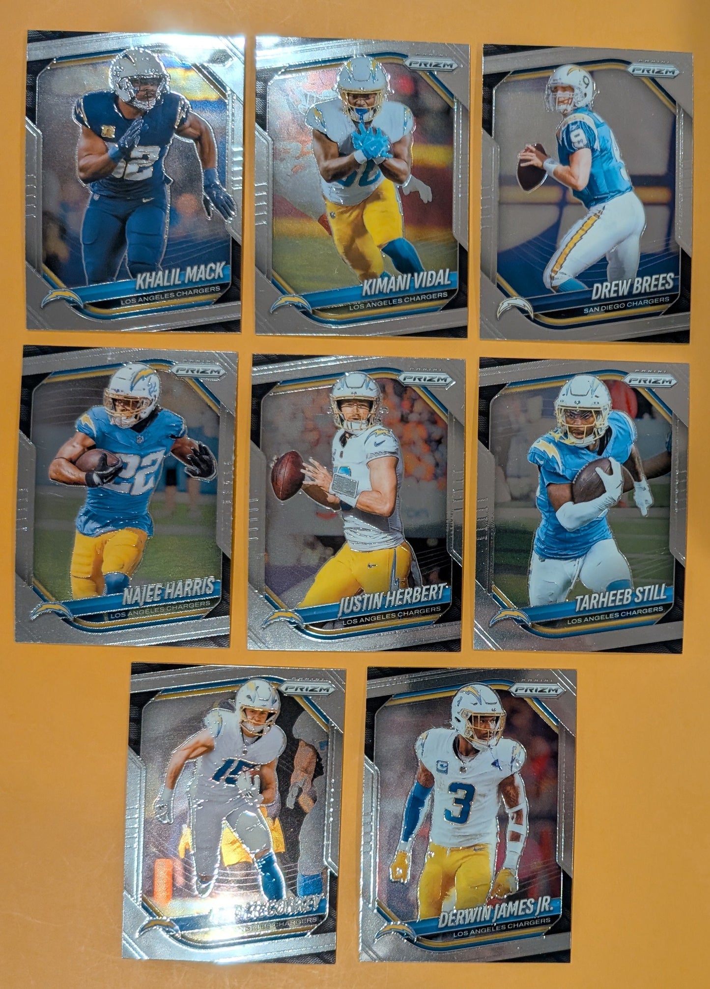 2025 Panini Prizm Team Pack Los Angeles Chargers Justin Herbert Khalil Mack