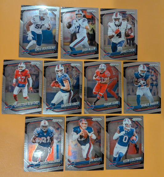 2025 Panini Prizm Team Pack Buffalo Bills Josh Allen James Cook