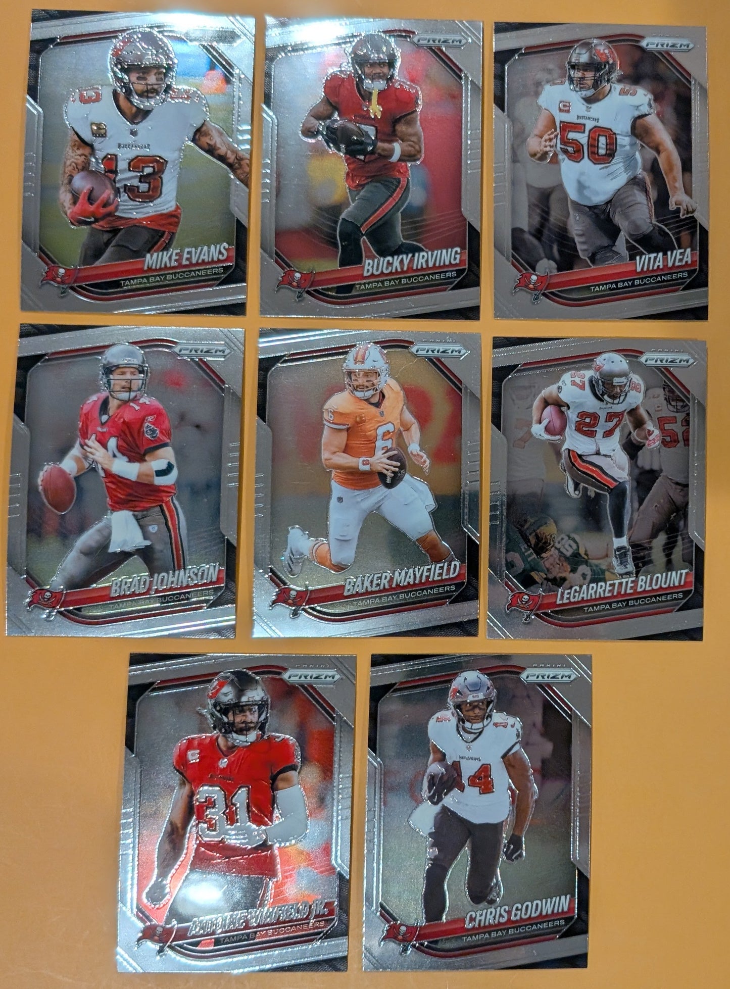 2025 Panini Prizm Team Pack Tampa Bay Buccaneers Baker Mayfield Mike Evans