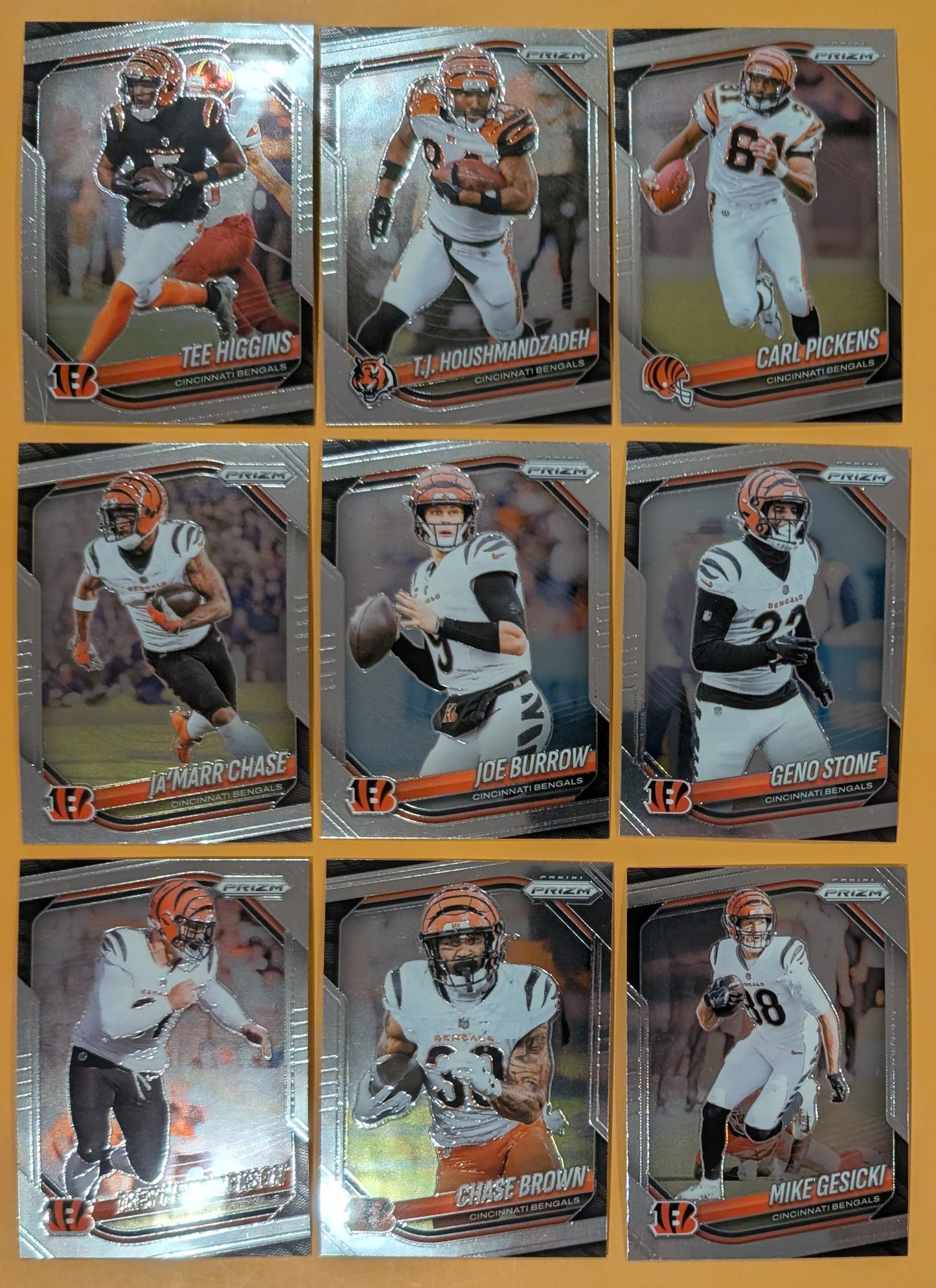 2025 Panini Prizm Team Pack Cincinnati Bengals Ja'Maar Chase Tee Higgins Joe Burrow
