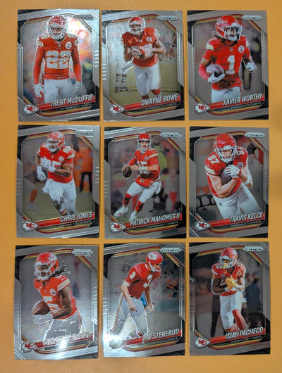 2025 Panini Prizm Team Pack Kansas City Chiefs Travis Kelce Patrick Mahomes Chris Jones