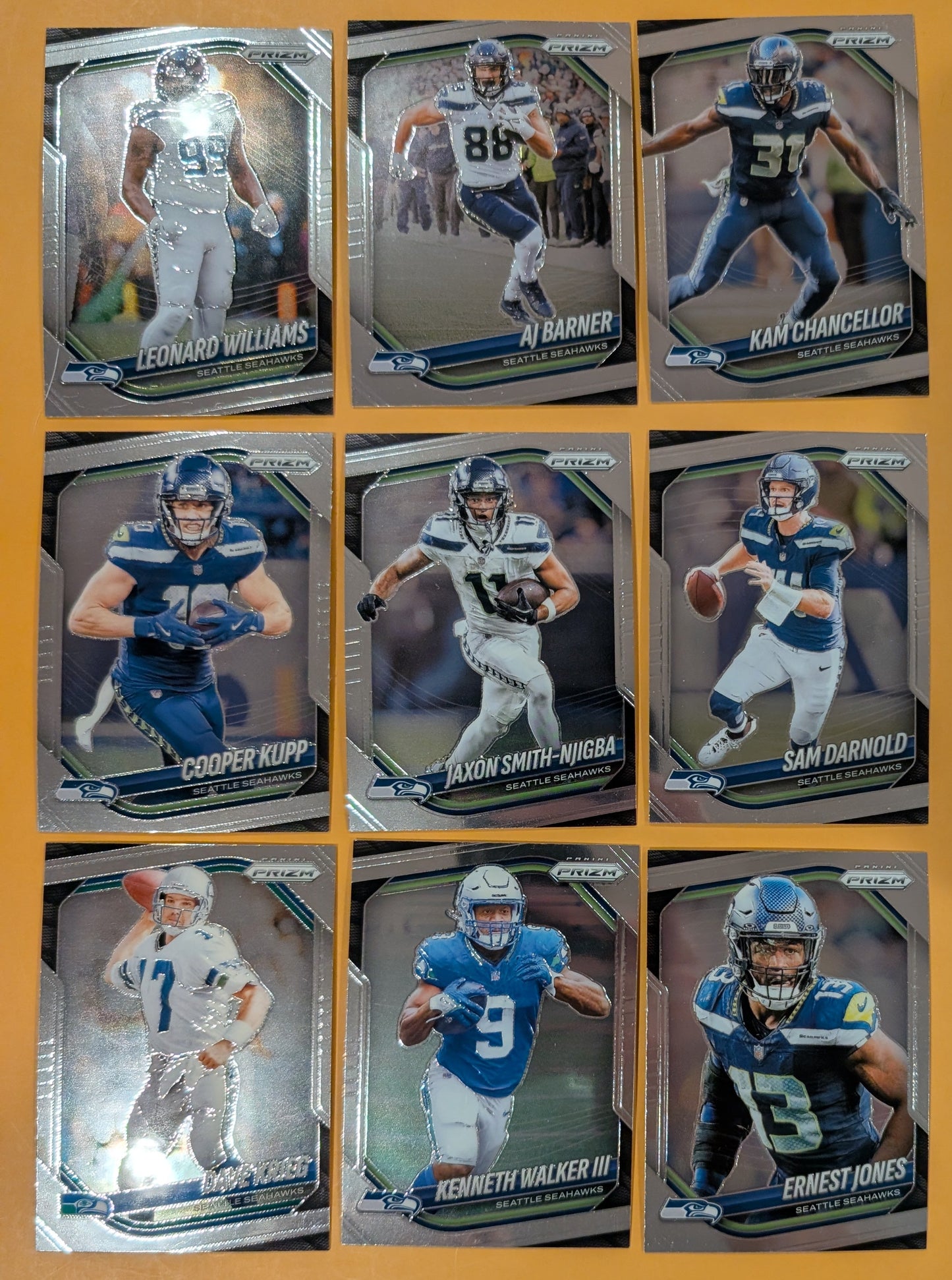 2025 Panini Prizm Team Pack Seattle Seahawks Sam Darnold Smith-Njigba Kupp