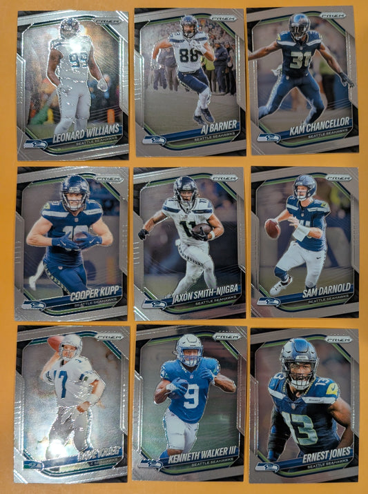 2025 Panini Prizm Team Pack Seattle Seahawks Sam Darnold Smith-Njigba Kupp