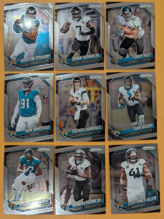 2025 Panini Prizm Team Pack Jacksonville Jaguars Trevor Lawrence Brian Robinson