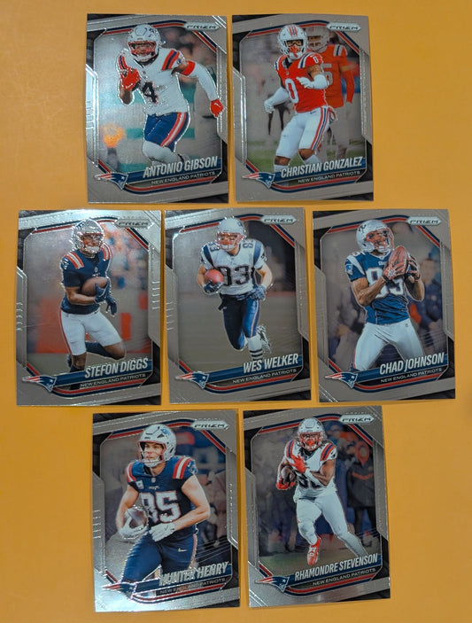 2025 Panini Prizm Team Pack New England Patriots Welker Stevenson Gonzalez