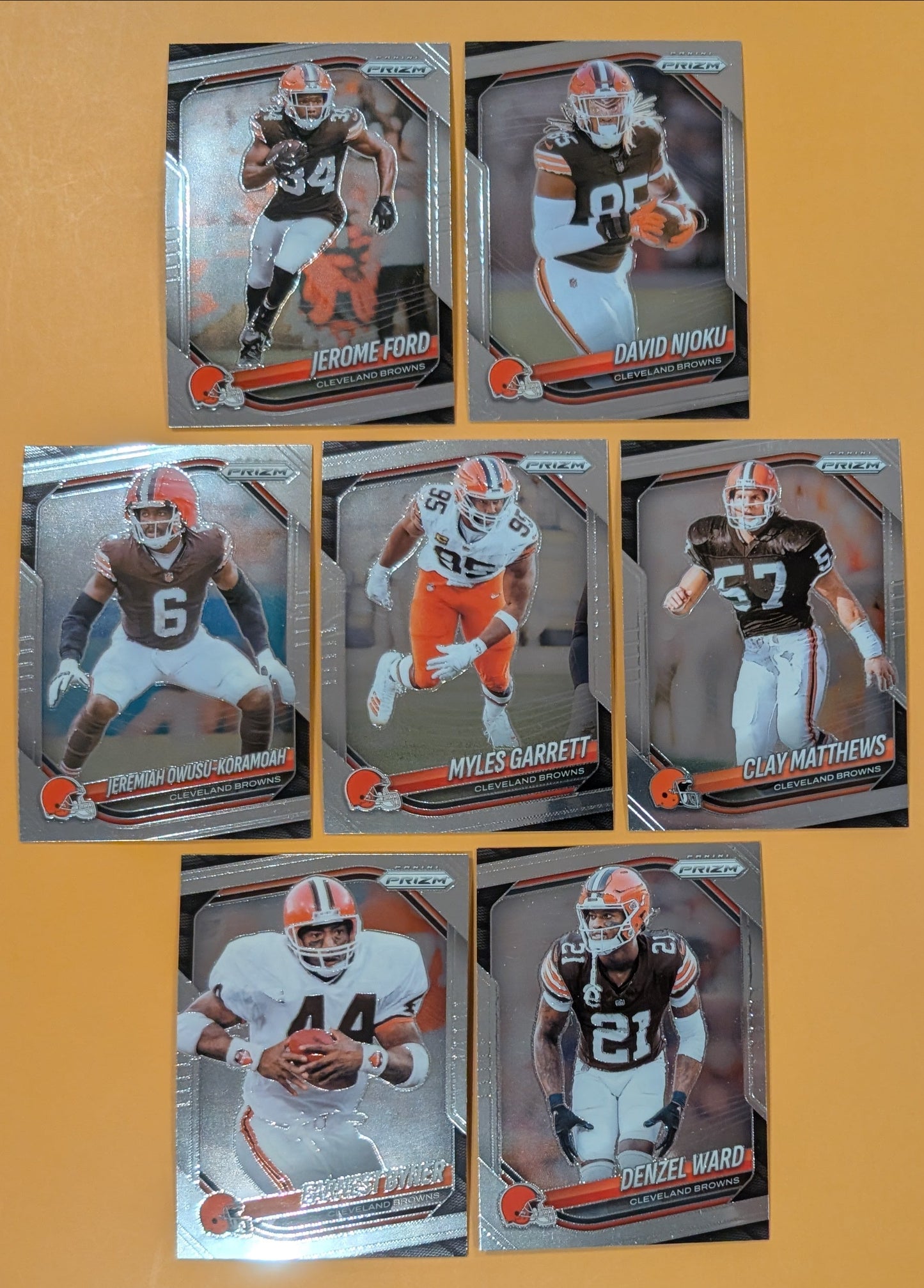 2025 Panini Prizm Team Pack Cleveland Browns Myles Garrett Njoku Clay Matthews