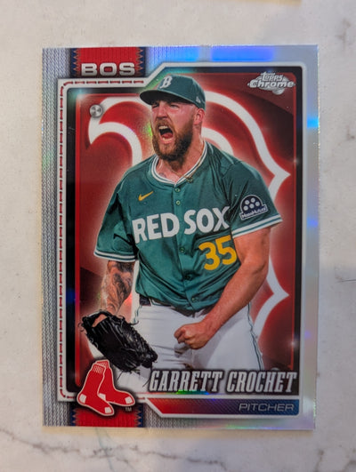 2026 Topps Chrome Garrett Crochet Lightboard Logo Variation #300