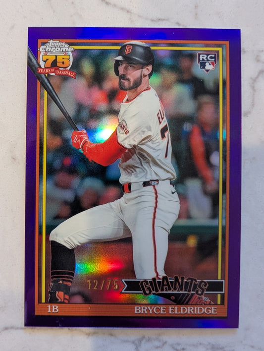2026 Topps Chrome 1991 Topps Bryce Eldridge Purple #91CB-30